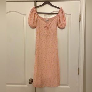MATHILDE Midi Dress Luda Floral Pink By Faithfull The Brand Size M